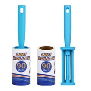 Lint Roller & Full roller w Replacement 90 Sheets Each 180 total Pet Hair Sticky
